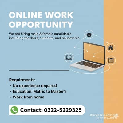 Remote Staff Needed for Online Projects - Part Time/Full Time