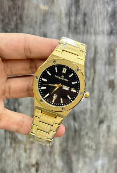 Daniel powter watch for men ,stainless steel watch. butterfly lock 