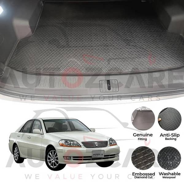 Toyota Mark 2 II China Rexine Custom-Size Trunk Mat - Model 2000-2004