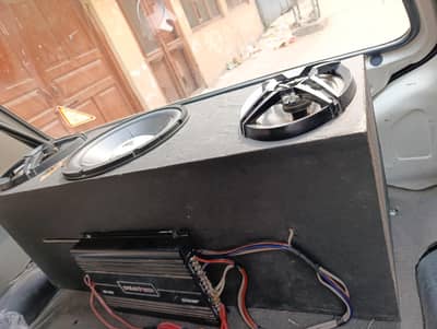 JBL woofer sony speakers 4 channel amplifier with Android pannel