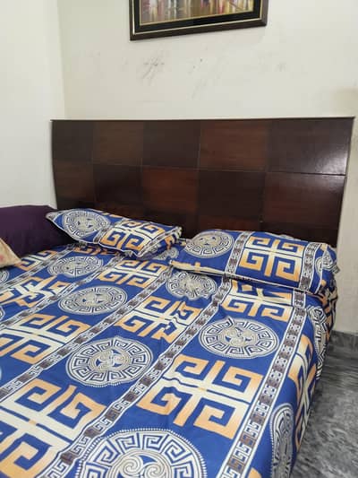 Slightly Used Double Bed With Side Tables For Sale