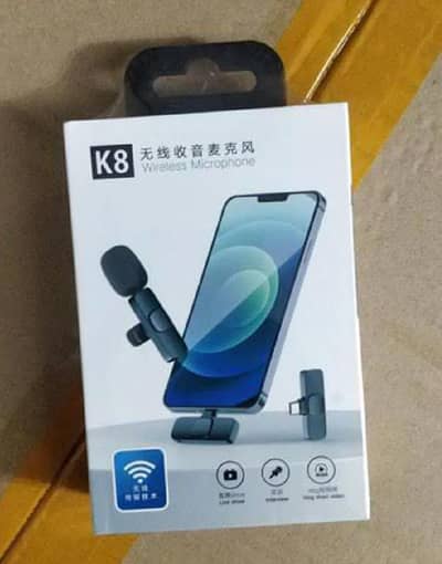 K8 Wireless Microphone Mic Universal Plug & Play Audio Mic