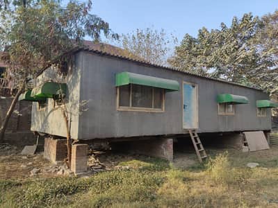 2 room Portable Site Office / Prefab Cabin for Sale – Good Condition