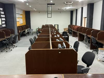 Furnished Office for Rent in Gulberg Main Baulevard Road for (Call center + Software house + Marketing Office & Other Setup as You Want)