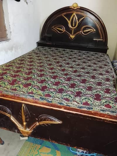 Double Bed For Sale  without Mattress