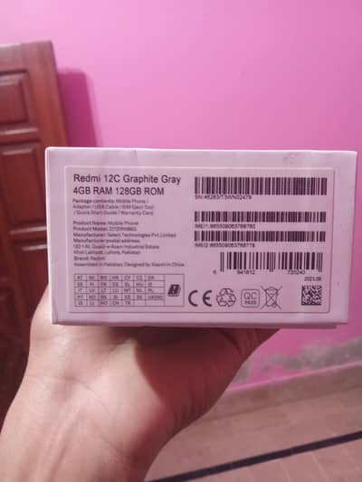 Redmi 12C (4GB/128GB) - Graphite Gray - PTA Approved - Complete Box