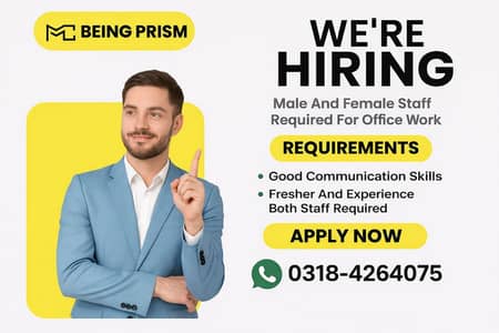 Office work małe and female