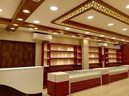 wood ceiling/ wpc celing/ pvc celing/gypsum celing/pop celing