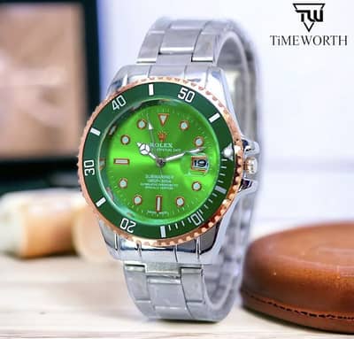 Rolex Branded Watch with stainless steel straps with free delivery