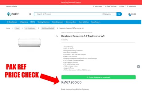 URGENT SALE Dawlance 1.5 Ton Inverter - Like New with Box Original Gas