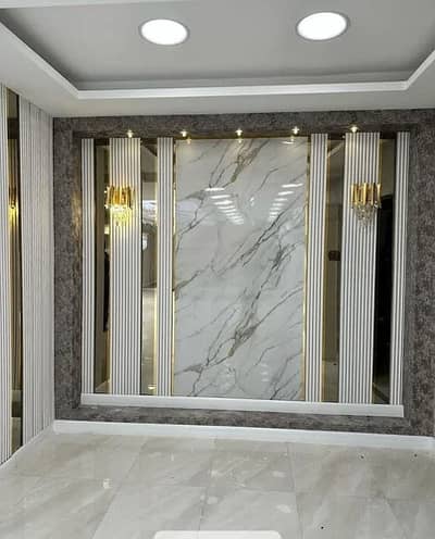 Media wall-Pvc wallpanel-Wp fluted panel-Wall panelling-Solid panel