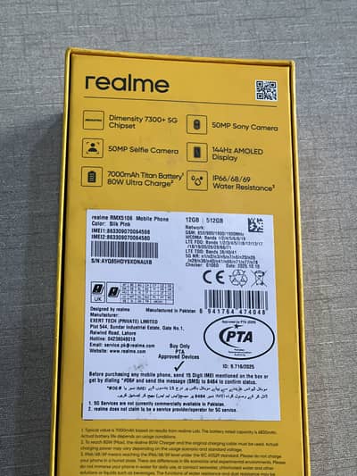 Realme 15 (5G) box pack