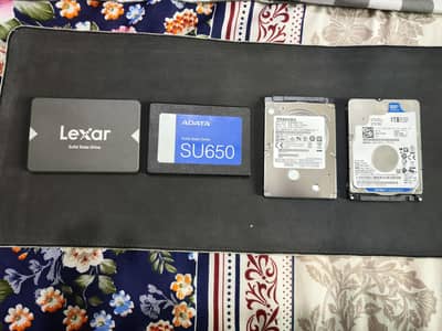 512GB SSDs and 1TB HDD laptop