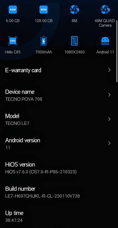 Tecno pova 2 pta approved