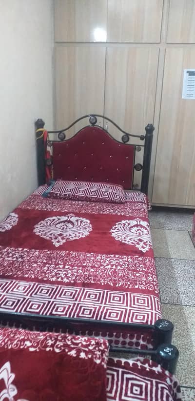 iron beds 2 single with matters