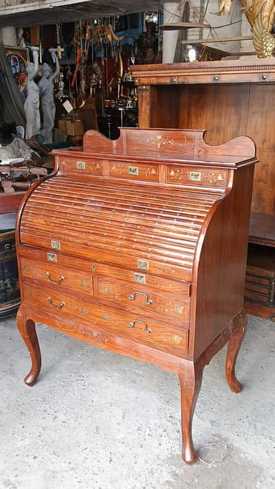 nepolian writing table french bureau study desk roller top table offic