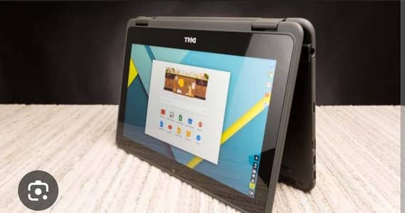 dell touch  360 rotate laptop chrome book new in black clour