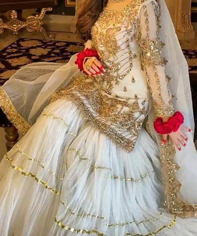 Nikkah Dress gold and off white