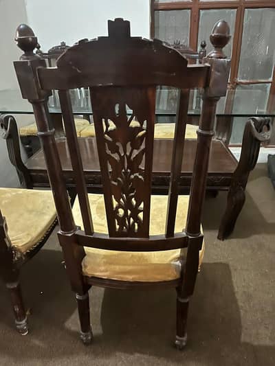 6 chair fully wooden