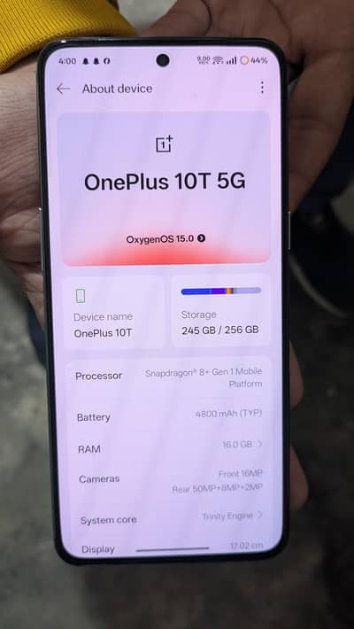 OnePlus 10-T 16/256 urgent sale