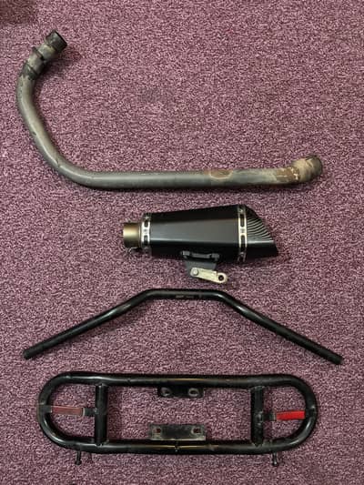 Exhaust & other parts for yamaha Ybr Suzuki Honda