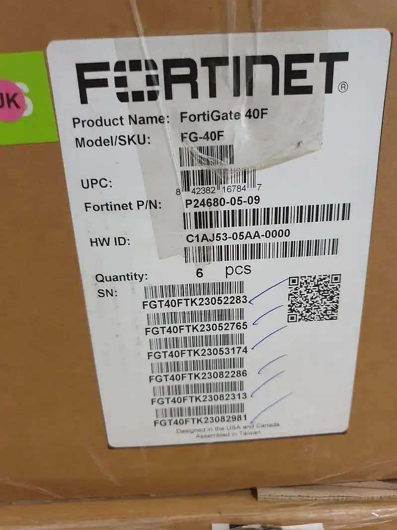 Fortinet FortiGate Firewall 40F ,60F,80F,100F,Office Business ...