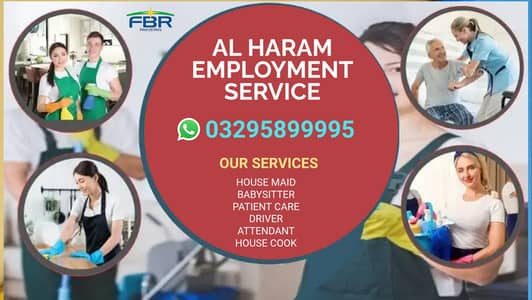 Maids / House Maids / cook / House chef / Baby Sitter Driver available