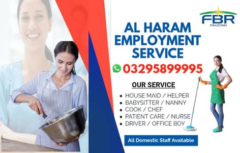 Maids / House Maids / cook / House chef / Baby Sitter maid available