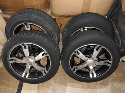 Alloy Rims with 13 size tyres