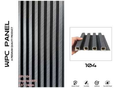 imported wpvc fluted panel 24mm , panel 10mm