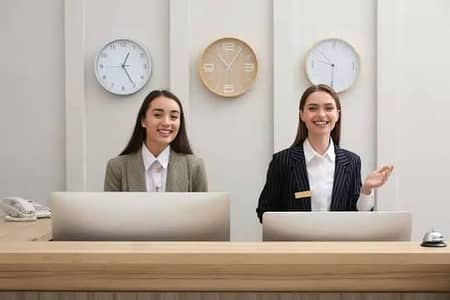 need only female required for hotel receptionist