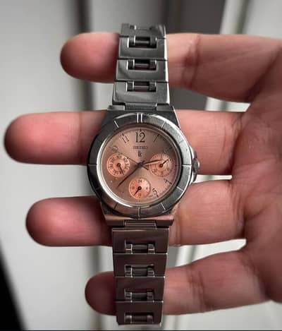 Seiko Chrono Salmon Dial