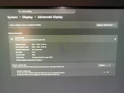 Element EM2FPAC22B 22” Monitor – 75Hz (Used)