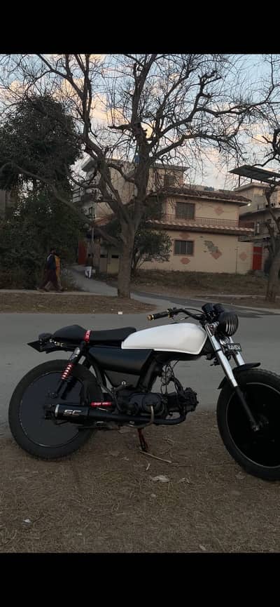 Dhoom YD-70 Cafe Racer Converted with imported parts
