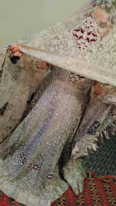 bridal suit off white color