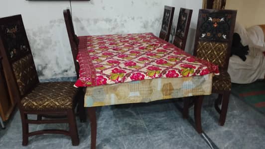 daining table and chairs