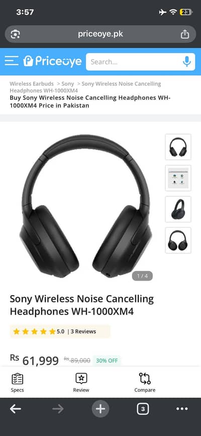 sony headphone 1000XM4