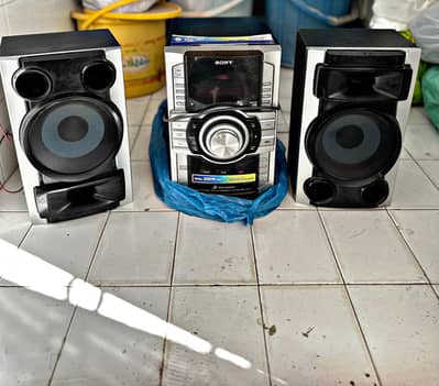 Sony Original Amplifier + 2 Speakers | Heavy Sound | Home Audio System