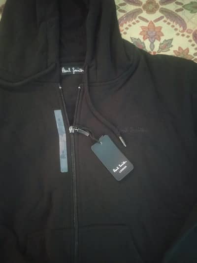black paul smith zipper hoodie in medium size. .