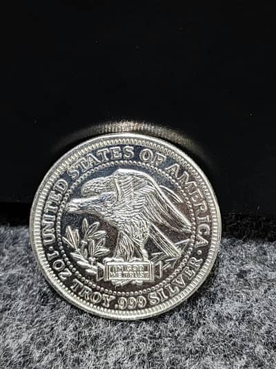 American Silver Trade 1 Ounce Silver Coin . 999