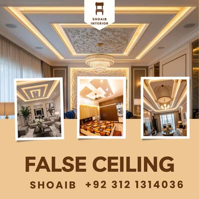 Plastic Paris Ceiling/ False Ceiling /pop Ceiling / All Ceiling work