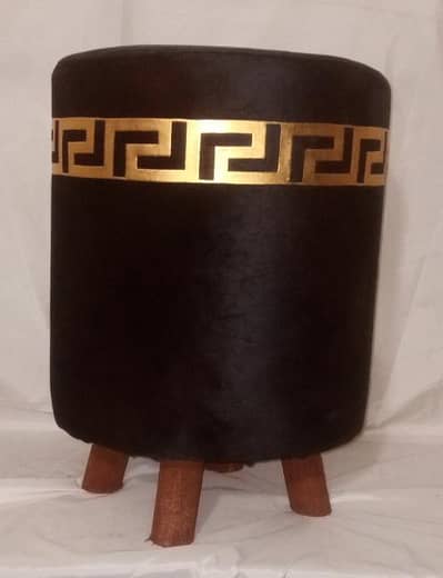 cute stools velvet  printed designs stools