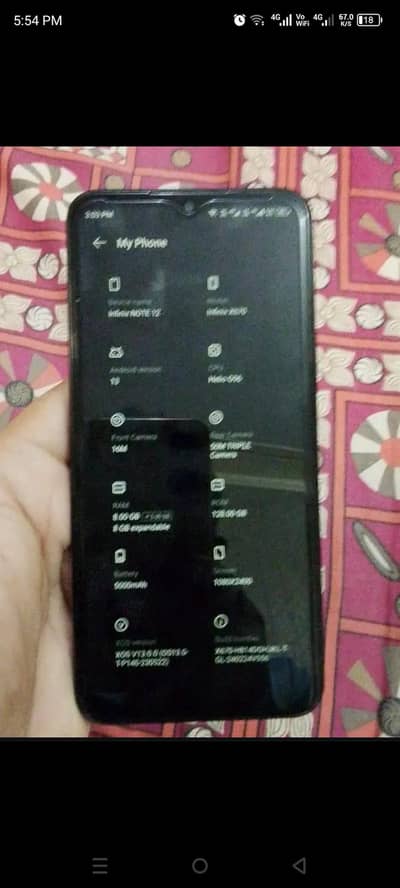 Infinix Note 12 G96 official PTA Approved