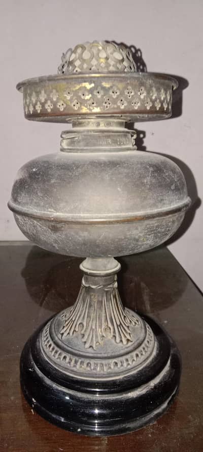 antique oil lamp