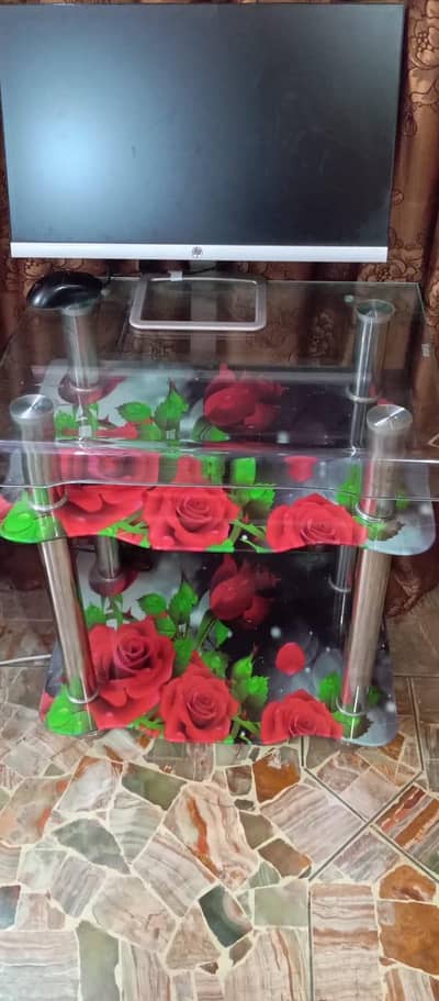 Tempered Glass Computer Table