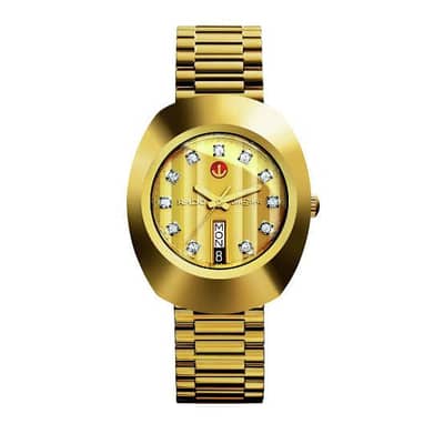 golden Rado watch Cain strap
