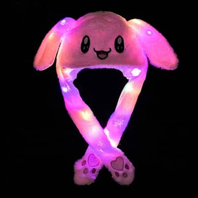 Bunny Caps: Winter Plush Ear Muffs & Ear Warmers with LED Lights