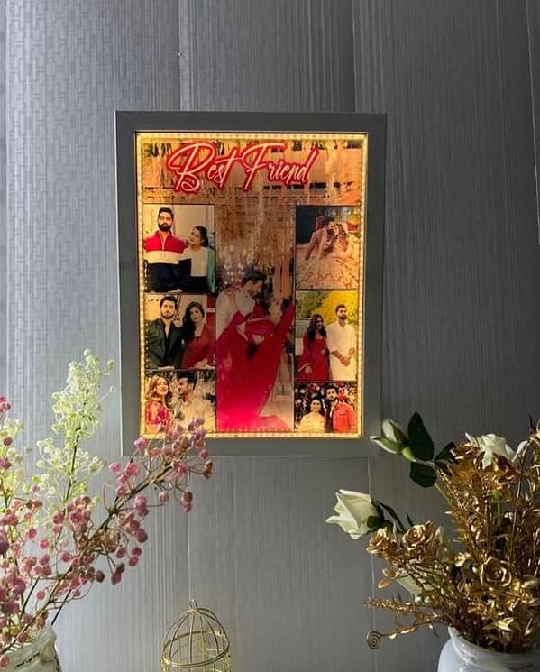 Customized LED Photo Frame 12×16 Inch – Personalized Light-Up Picture Frame Gift