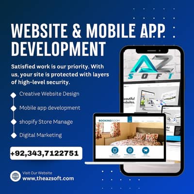 Mobile App development, website design & Development  in php, laravel