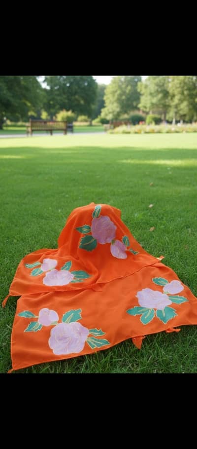 Customized Hand-painted hijabs/ scarves/ shawls